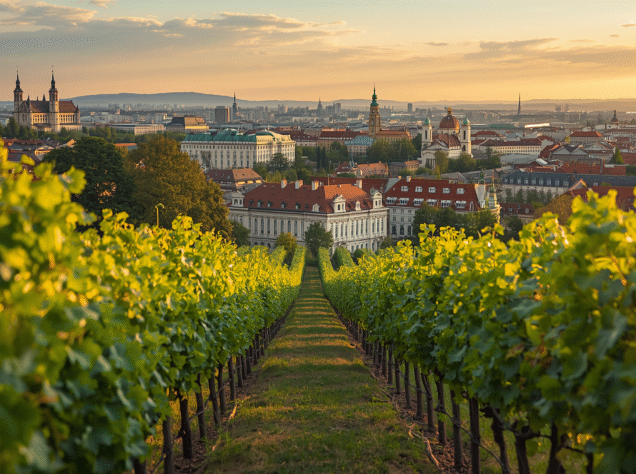 Viñedos urbanos en la diudad de Viena